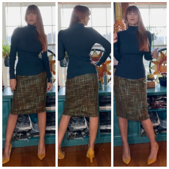 Deep Indigo Blue Turtleneck Top - Picture 10 of 17